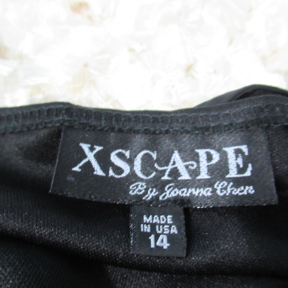 Xscape Sequined Black Dress - Picture 6 of 7